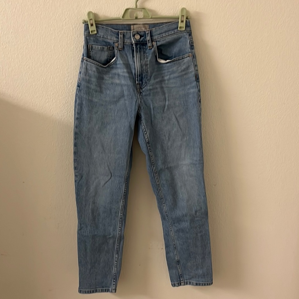 Everlane light blue cheeky ankle jeans size 26